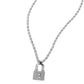 Locked Lesson - Silver Necklace