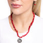 Longhorn Leader - Red Necklace