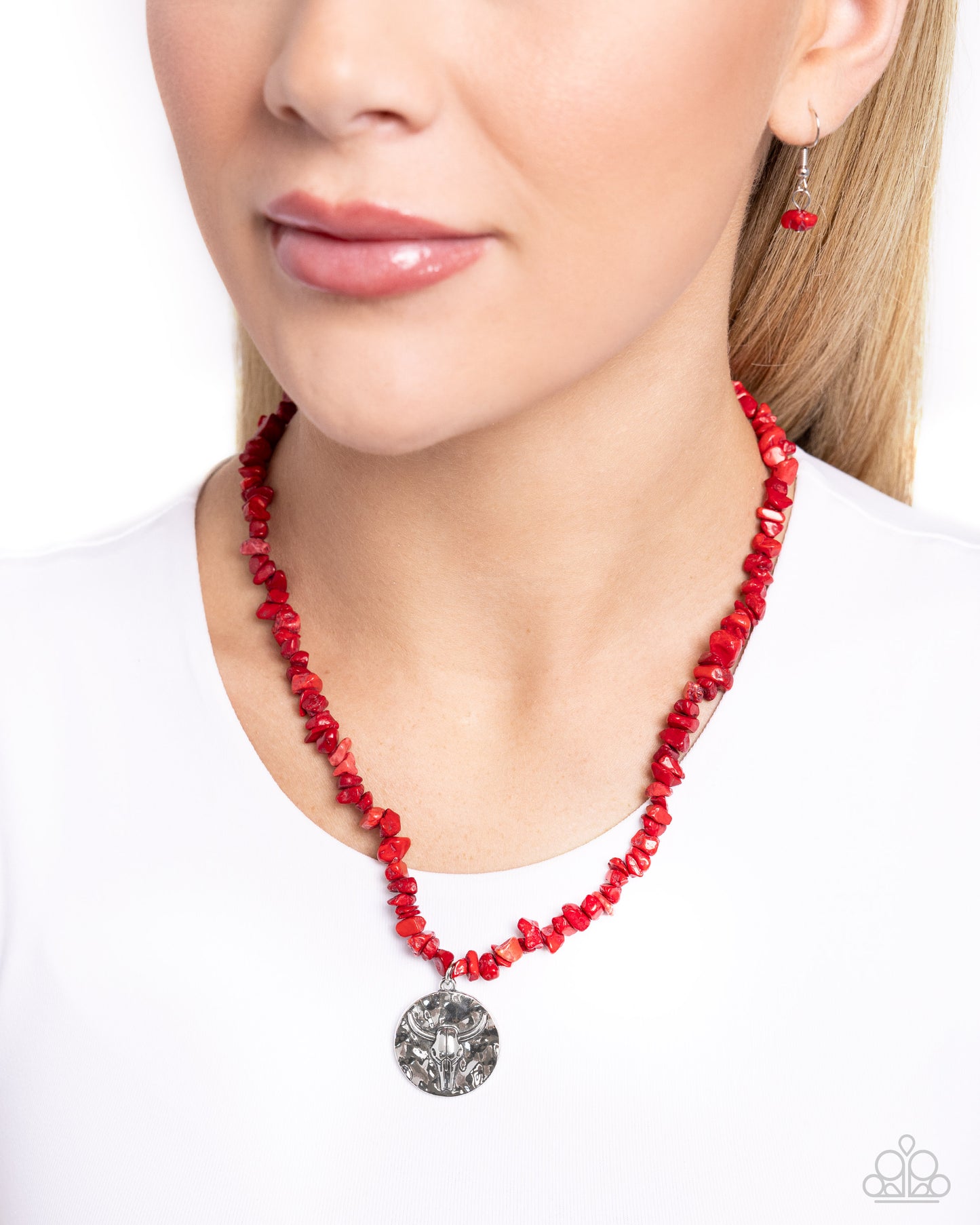 Longhorn Leader - Red Necklace