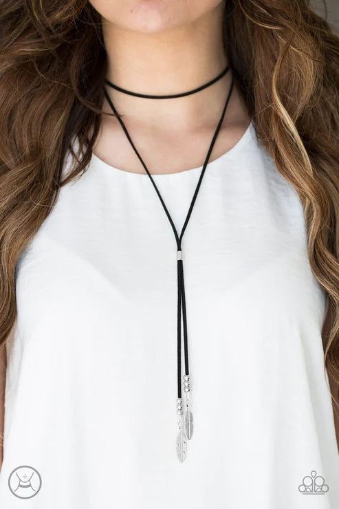 Lost on the Wind - Black Necklace