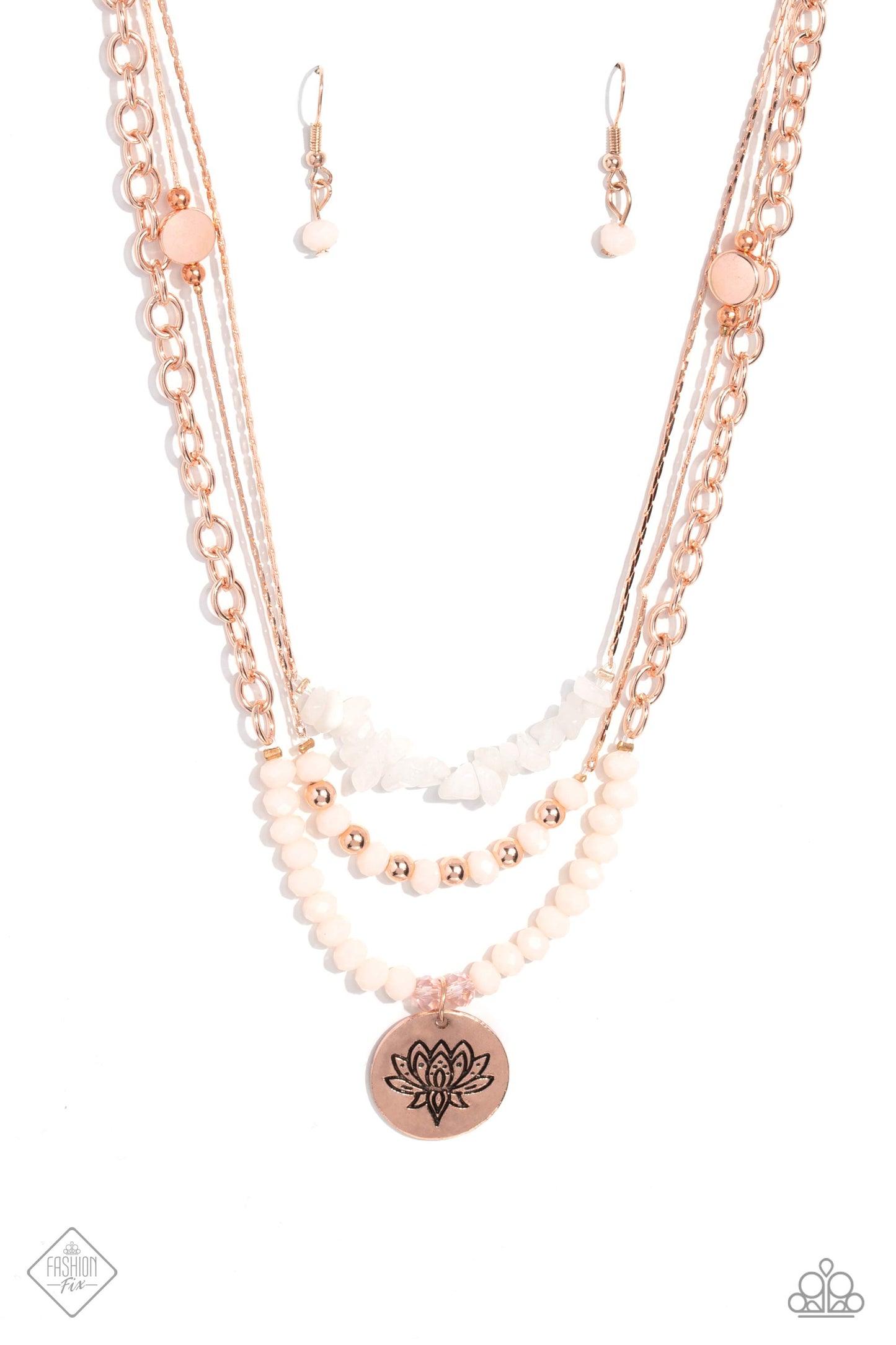 Lotus Luxury - Rose Gold Necklace