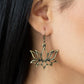 Lotus Ponds - Brass Earring
