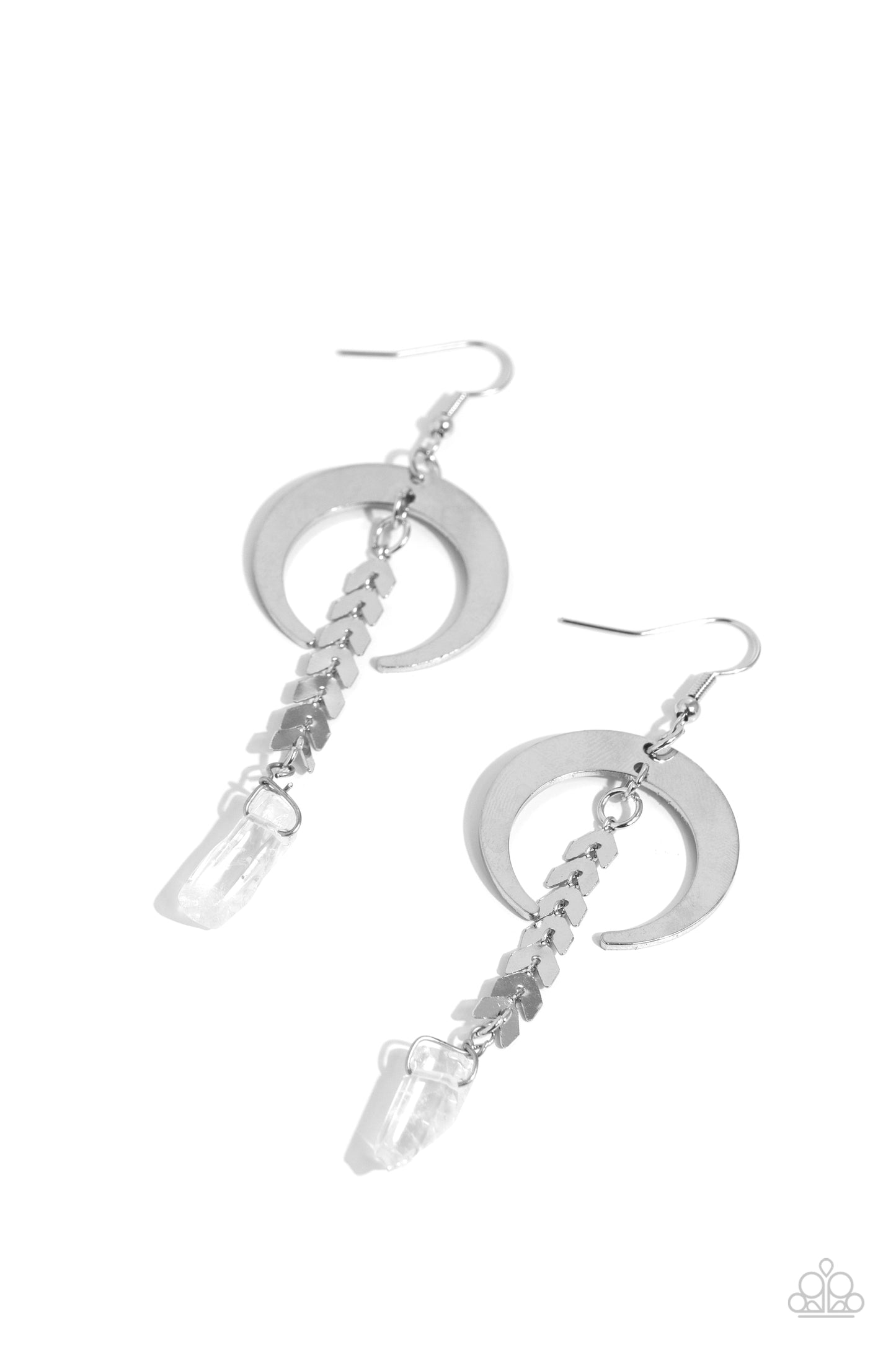 Lounging Laurel - White Earring