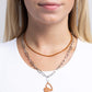 Love Comes and Goes... - Orange Necklace