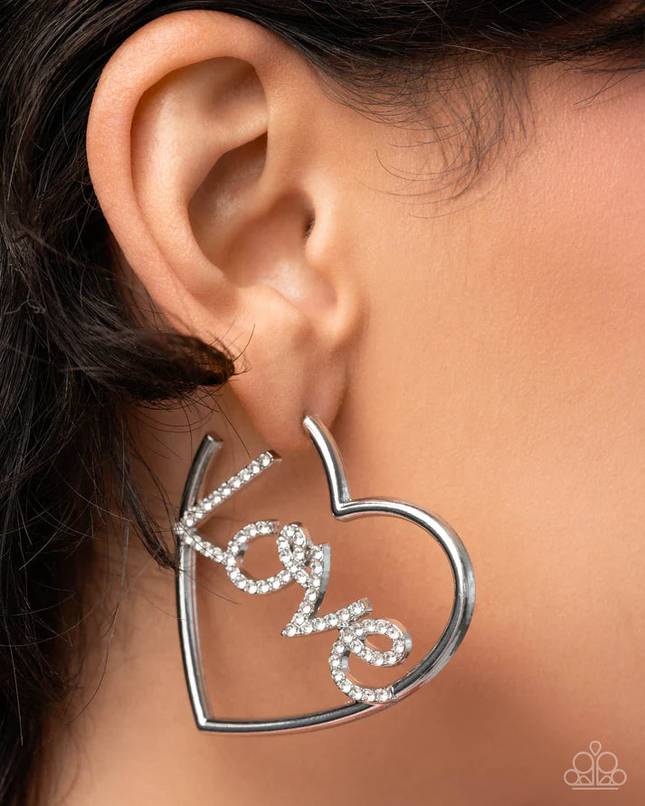 Lovely Cadence - White Earring