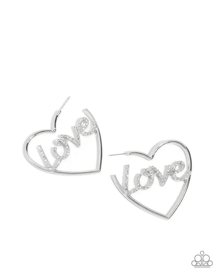 Lovely Cadence - White Earring