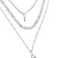 Low Key Layers - Silver Necklace