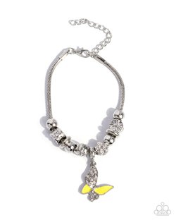 Luminescent Landing - Yellow Bracelet