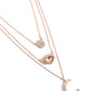 Lunar Lineup - Rose Gold Necklace
