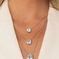 Lustrous Layers - White Necklace
