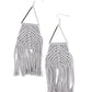 Macrame Jungle - Silver Earring