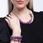 Malibu Motivation - Purple Necklace and Malibu Moxie - Purple Bracelet - Complete Look