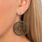 Mandala Meditation - Brass Earring