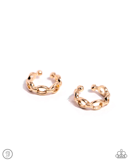 Mandatory Musings - Gold Earring