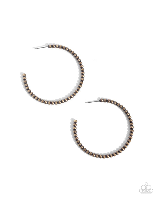 Manufactured Monochromatic - Brass Earring
