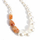 Marbled Moment - Orange Necklace