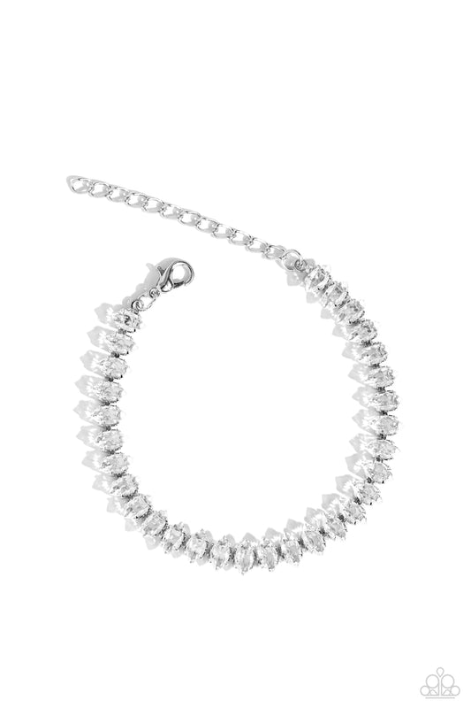 Marquise Masterpiece - White Necklace