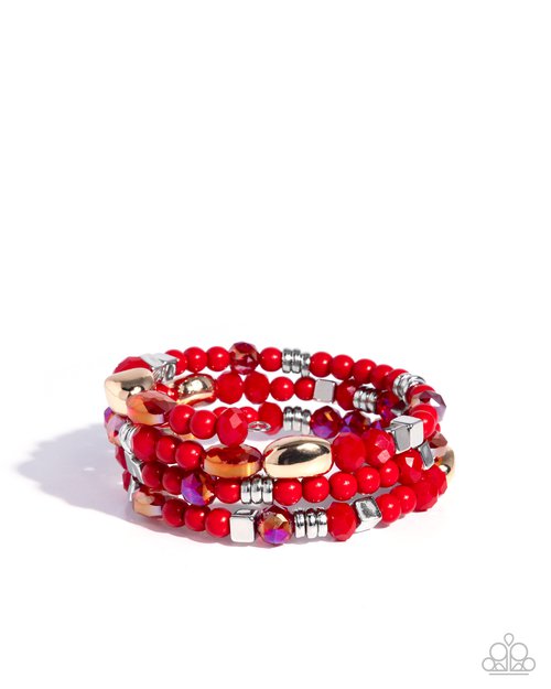 Material WHIRL - Red Bracelet