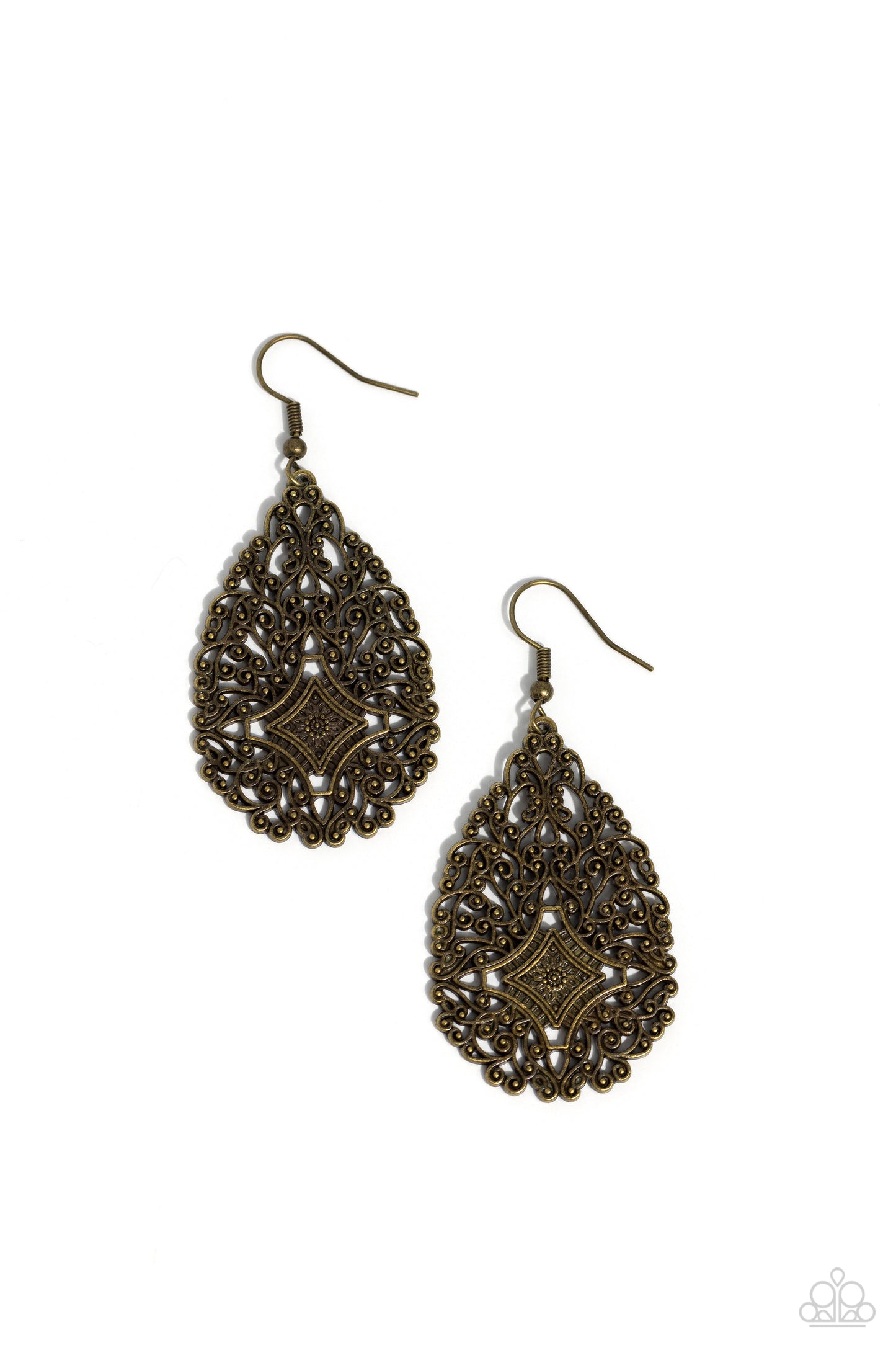 Meadow Magic - Brass Earring