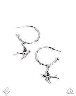 Meadowlark Memento  - Silver Earring
