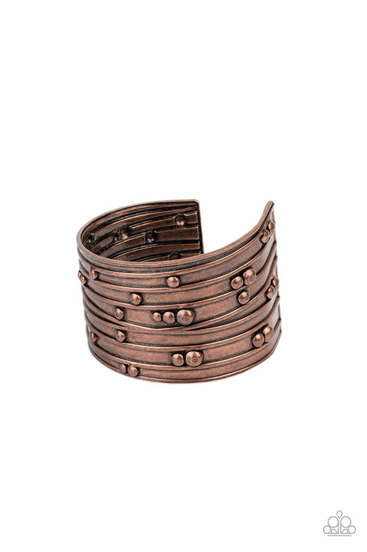 Mechanical Motif - Copper Bracelet