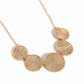 Medaled Mosaic - Gold Necklace