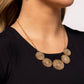 Medaled Mosaic - Gold Necklace