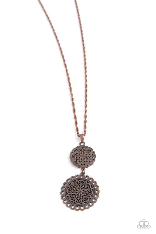 Meet Me At The Garden Gate - Copper Necklace