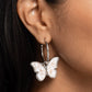 Melodic Mariposa - White Earring