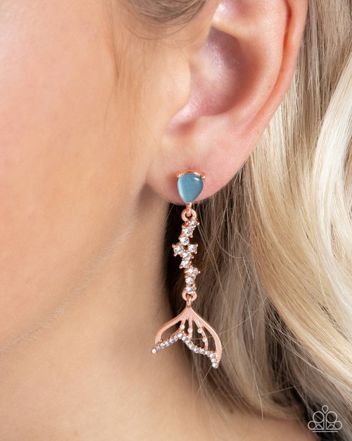 Mermaid Motivation - Copper Earring