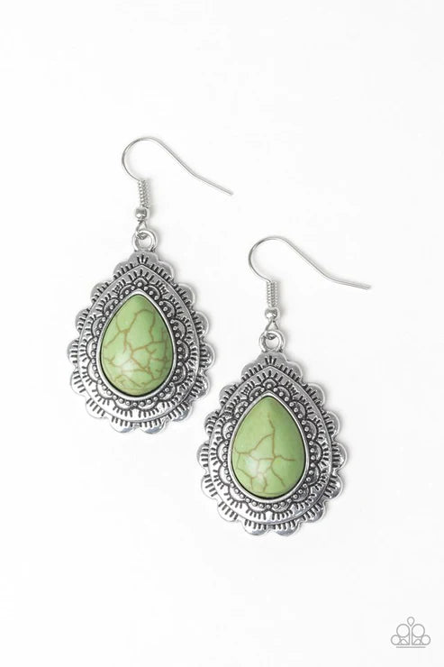 Mesa Mustang - Green Earring