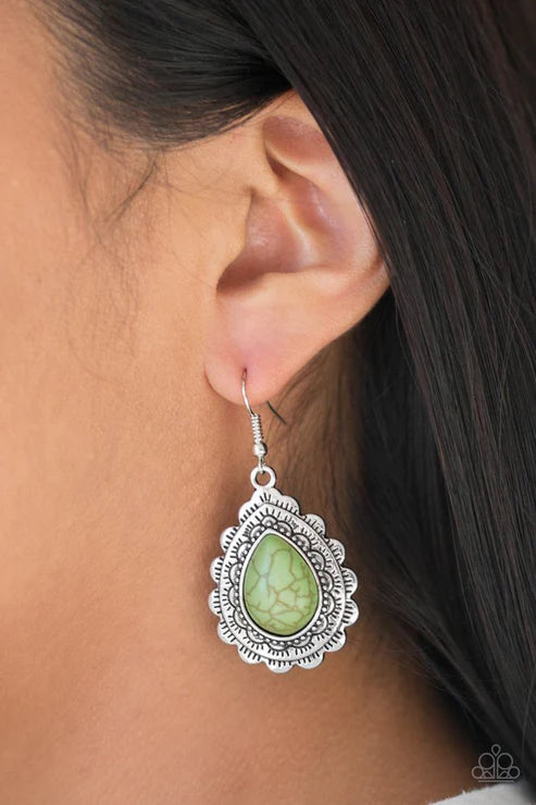 Mesa Mustang - Green Earring