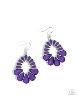 Mesmerizing Moment - Purple Earring