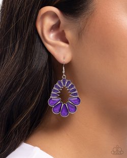 Mesmerizing Moment - Purple Earring