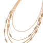 Metallic Monarch - Gold Necklace
