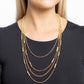 Metallic Monarch - Gold Necklace