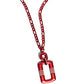 Metallic Movement - Red Necklace
