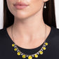 Meticulous Majesty - Yellow Necklace