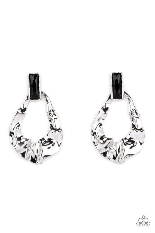 Metro Meltdown - Black Earring