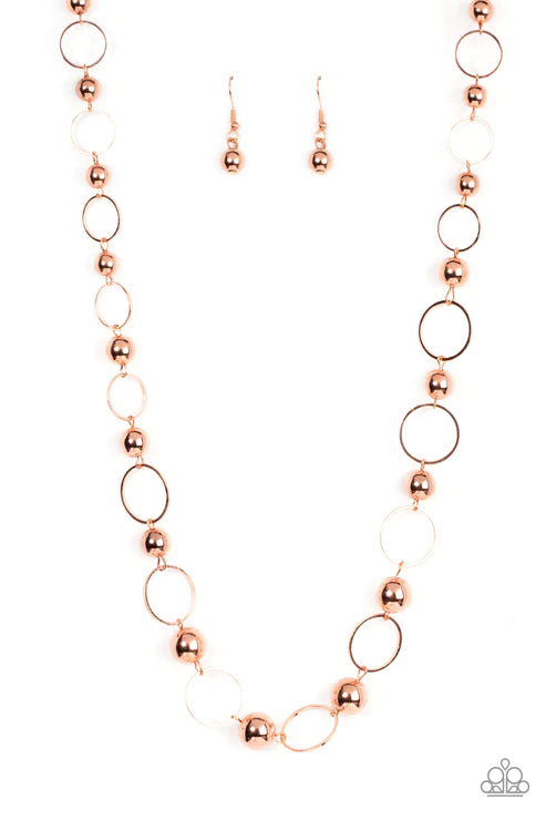 Metro Milestone - Copper Necklace