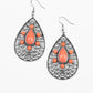 Modern Garden - Orange Earring