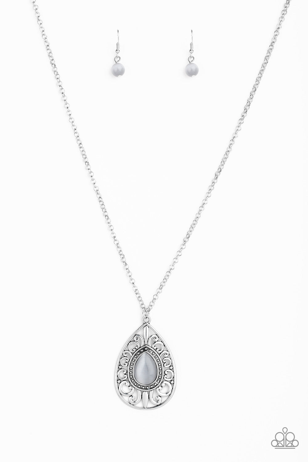 Modern Majesty - Silver Necklace