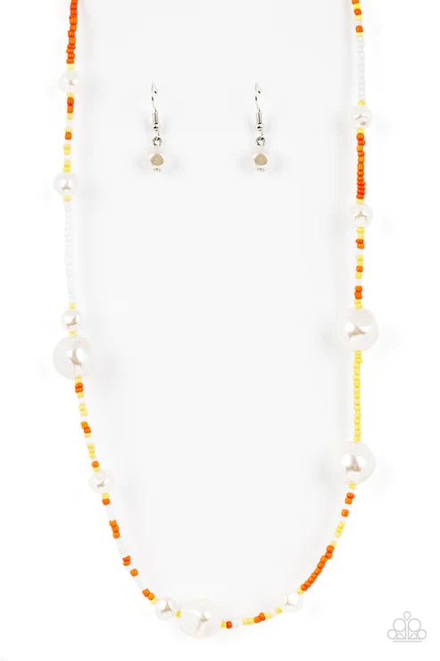 Modern Marina - Orange Necklace