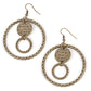 Mojave Metal Art - Brass Earring