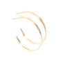 Monochromatic Curves - Gold Earring