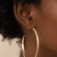 Monochromatic Curves - Gold Earring