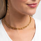 Monochromatic Marvel - Gold Necklace