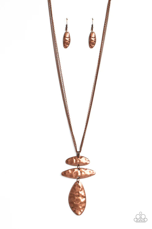 Monochromatic Model - Copper Necklace