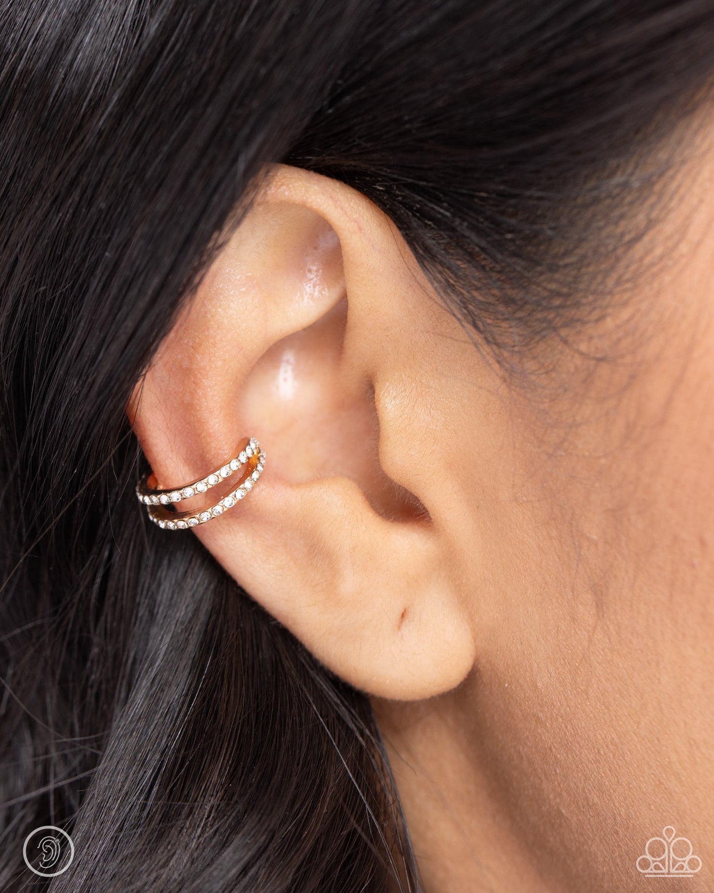 Monochromatic Mystique - Gold Earring
