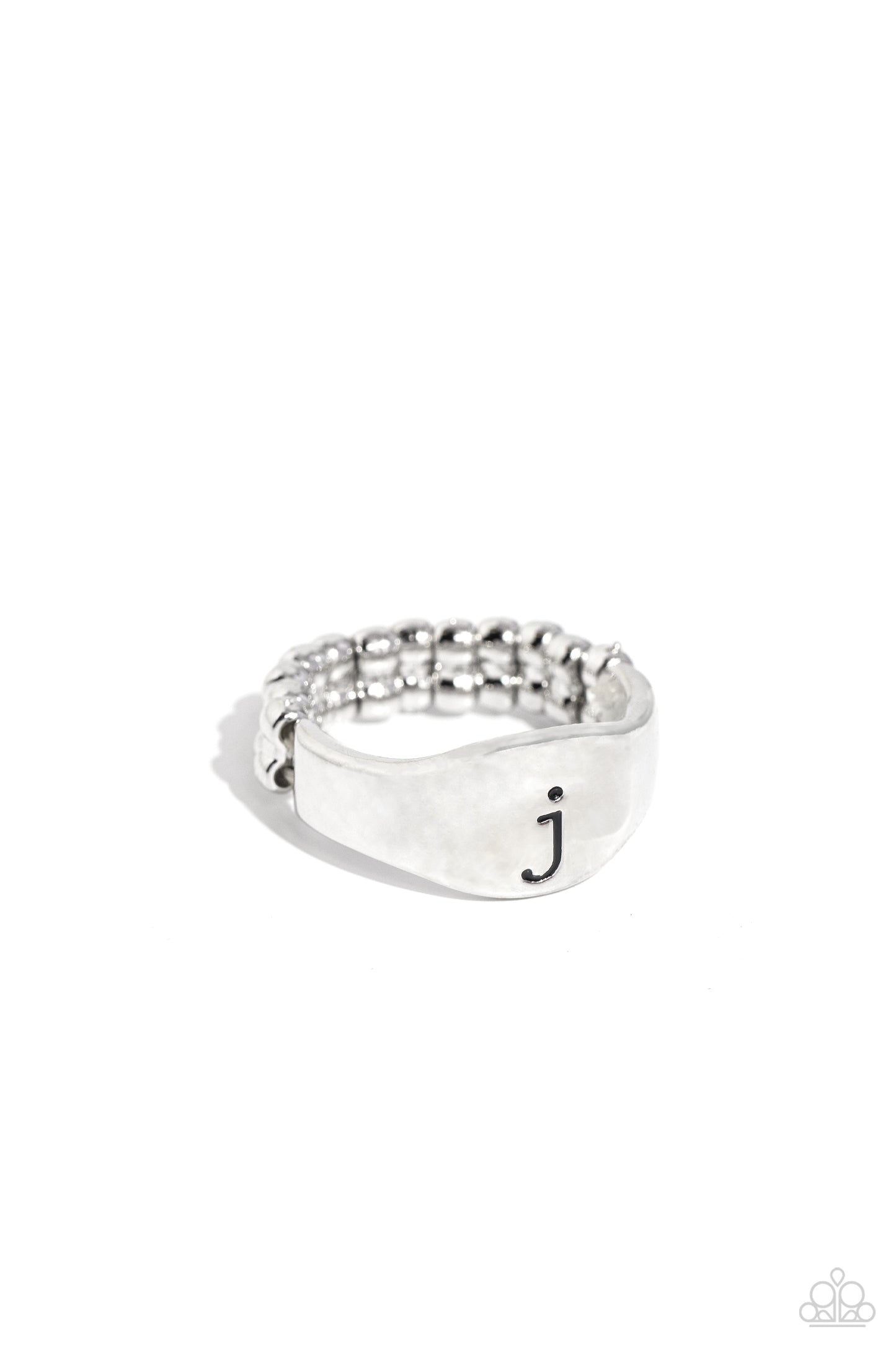 Monogram Memento - Silver - J Ring